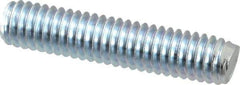 Value Collection - 5/16-18 1-1/2" OAL Fully Threaded Stud - Carbon Steel, Zinc-Plated Finish - Exact Tool & Supply
