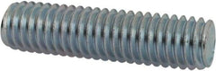 Value Collection - 3/8-16 1-1/2" OAL Fully Threaded Stud - Carbon Steel, Zinc-Plated Finish - Exact Tool & Supply