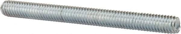 Value Collection - 3/8-16 4" OAL Fully Threaded Stud - Carbon Steel, Zinc-Plated Finish - Exact Tool & Supply