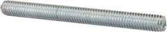 Value Collection - 3/8-16 4" OAL Fully Threaded Stud - Carbon Steel, Zinc-Plated Finish - Exact Tool & Supply