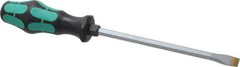 Wera - Slip Stop Slotted Screwdriver - Hexagon Shank, Ergonomic Handle - Exact Tool & Supply