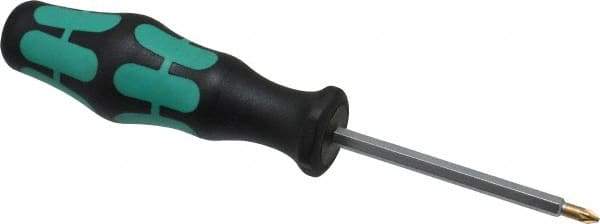 Wera - 2-3/8" Blade Length Posidrive Screwdriver - 5-5/8" OAL - Exact Tool & Supply