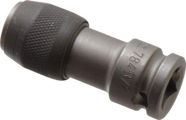 Wera - 3/8" Drive, 5/16" Insert, Hex Drive Bit Adapter - Quick Release, 1-15/16" OAL - Exact Tool & Supply