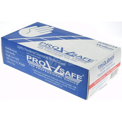 PRO-SAFE - Size M, 5 mil, Industrial Grade, Powdered Nitrile Disposable Gloves - Exact Tool & Supply