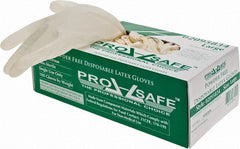 PRO-SAFE - Size L, 5 mil, Industrial Grade, Powder Free Latex Disposable Gloves - Exact Tool & Supply