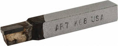 Made in USA - 7/16 x 7/16" Shank, Square Shoulder Turning Single Point Tool Bit - AR-7, Grade K68 - Exact Tool & Supply