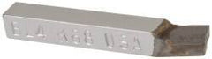 Made in USA - 1/4 x 1/4" Shank, Lead Angle Turning Single Point Tool Bit - BL-4, Grade K68 - Exact Tool & Supply