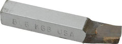 Made in USA - 3/8 x 3/8" Shank, Lead Angle Turning Single Point Tool Bit - BL-6, Grade K68 - Exact Tool & Supply