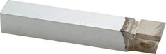 Made in USA - 3/4 x 3/4" Shank, Square Nose Single Point Tool Bit - C-10, Grade K68 - Exact Tool & Supply
