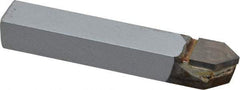 Made in USA - 3/8 x 3/8" Shank, Pointed Nose Single Point Tool Bit - D-6, Grade K68 - Exact Tool & Supply