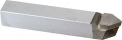 Made in USA - 3/4 x 3/4" Shank, Pointed Nose Single Point Tool Bit - D-12, Grade K68 - Exact Tool & Supply
