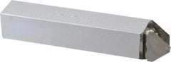 Made in USA - 1 x 1" Shank, Pointed Nose Single Point Tool Bit - D-16, Grade K68 - Exact Tool & Supply