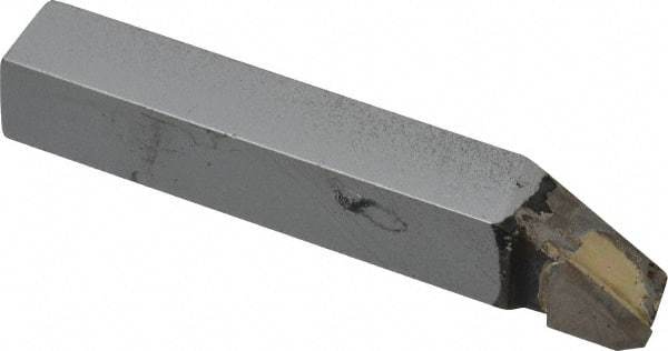 Made in USA - 3/8 x 3/8" Shank, Offset Threading Single Point Tool Bit - EL-6, Grade K68 - Exact Tool & Supply