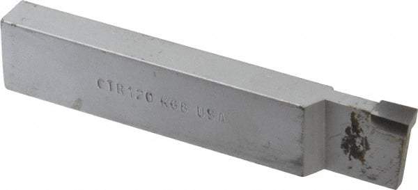 Made in USA - 1 x 1/2" Shank, Cutoff & Grooving Single Point Tool Bit - CT-120(445), Grade K68 - Exact Tool & Supply