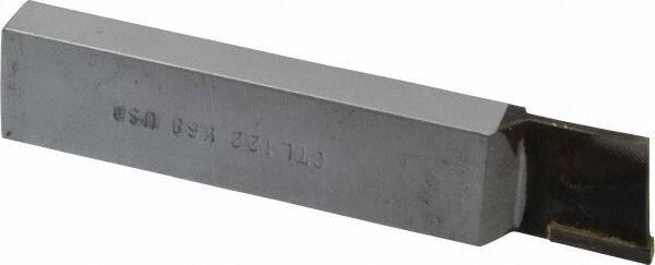 Made in USA - 1 x 1/2" Shank, Cutoff & Grooving Single Point Tool Bit - CT-122(433), Grade K68 - Exact Tool & Supply