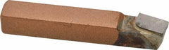 Made in USA - 3/8 x 3/8" Shank, Lead Angle Turning Single Point Tool Bit - BR-6, Grade K21 - Exact Tool & Supply