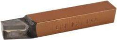 Made in USA - 1/2 x 1/2" Shank, Lead Angle Turning Single Point Tool Bit - BR-8, Grade K21 - Exact Tool & Supply