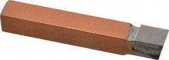 Made in USA - 7/16 x 7/16" Shank, Square Nose Single Point Tool Bit - C-7, Grade K21 - Exact Tool & Supply