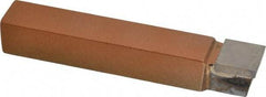 Made in USA - 5/8 x 5/8" Shank, Square Nose Single Point Tool Bit - C-10, Grade K21 - Exact Tool & Supply