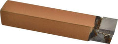 Made in USA - 1 x 1" Shank, Square Nose Single Point Tool Bit - C-16, Grade K21 - Exact Tool & Supply