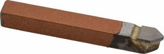 Made in USA - 1/4 x 1/4" Shank, Pointed Nose Single Point Tool Bit - D-4, Grade K21 - Exact Tool & Supply