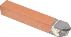 Made in USA - 3/8 x 3/8" Shank, Pointed Nose Single Point Tool Bit - D-6, Grade K21 - Exact Tool & Supply