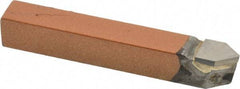 Made in USA - 7/16 x 7/16" Shank, Pointed Nose Single Point Tool Bit - D-7, Grade K21 - Exact Tool & Supply