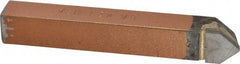 Made in USA - 1/2 x 1/2" Shank, Pointed Nose Single Point Tool Bit - D-8, Grade K21 - Exact Tool & Supply