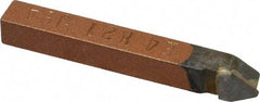 Made in USA - 1/4 x 1/4" Shank, Threading Single Point Tool Bit - E-4, Grade K21 - Exact Tool & Supply