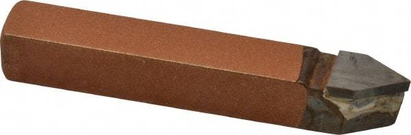 Made in USA - 3/8 x 3/8" Shank, Threading Single Point Tool Bit - E-6, Grade K21 - Exact Tool & Supply