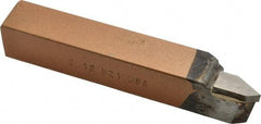 Made in USA - 3/4 x 3/4" Shank, Offset Threading Single Point Tool Bit - EL-12, Grade K21 - Exact Tool & Supply