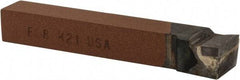 Made in USA - 1/2 x 1/2" Shank, Offset End Cutting Single Point Tool Bit - FL-8, Grade K21 - Exact Tool & Supply
