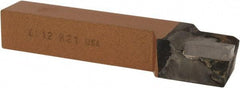 Made in USA - 3/4 x 3/4" Shank, Offset Side Cutting Single Point Tool Bit - GL-12, Grade K21 - Exact Tool & Supply