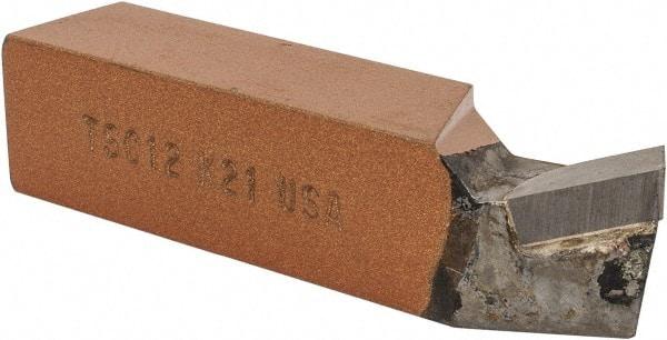 Made in USA - 3/4 x 3/4" Shank, Square Shank Boring Single Point Tool Bit - TSC-12, Grade K21 - Exact Tool & Supply