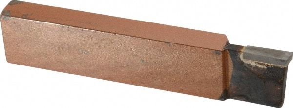 Made in USA - 1 x 1/2" Shank, Cutoff & Grooving Single Point Tool Bit - CTL-121(444), Grade K21 - Exact Tool & Supply