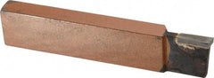 Made in USA - 1 x 1/2" Shank, Cutoff & Grooving Single Point Tool Bit - CTL-121(444), Grade K21 - Exact Tool & Supply