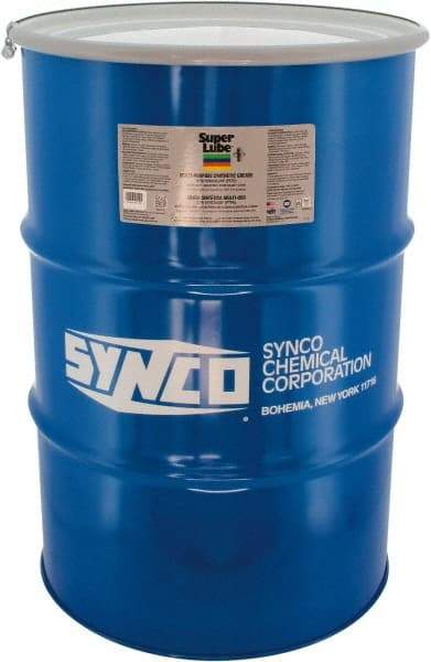 Synco Chemical - 400 Lb Drum Synthetic General Purpose Grease - Translucent White, Food Grade, 450°F Max Temp, NLGIG 2, - Exact Tool & Supply