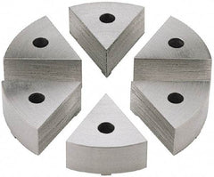 Value Collection - 6" Chuck Capacity, JF Attachment, Round Soft Lathe Chuck Jaw - 6 Jaws, Steel, 22mm Long x 9.1mm High - Exact Tool & Supply