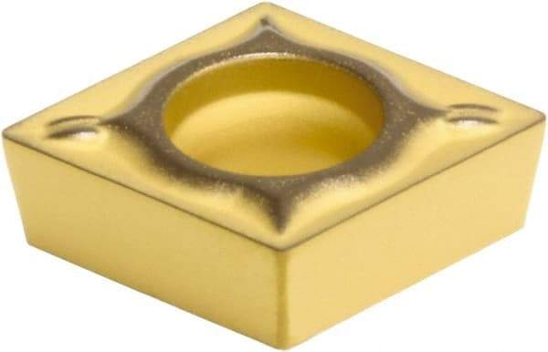 Sumitomo - CCMT21.51 ESU Grade AC830P Carbide Turning Insert - Al2O3 Finish, 80° Diamond, 1/4" Inscr Circle, 3/32" Thick, 1/64" Corner Radius - Exact Tool & Supply