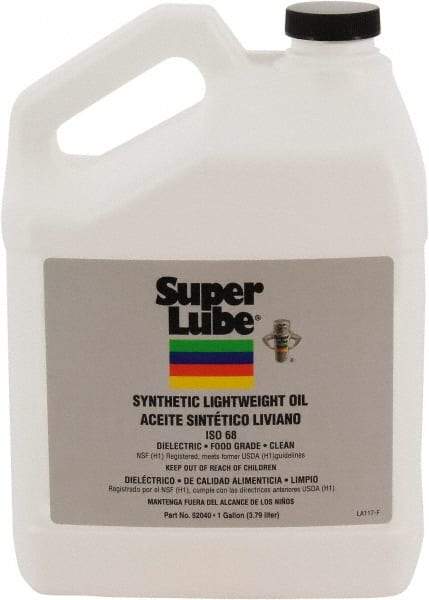 Synco Chemical - 1 Gal Bottle Synthetic Multi-Purpose Oil - -40500°F, SAE 80W, ISO 68, 350 SUS at 40°C, Food Grade - Exact Tool & Supply