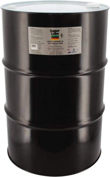 Synco Chemical - 55 Gal Drum Synthetic Multi-Purpose Oil - -40500°F, SAE 80W, ISO 68, 350 SUS at 40°C, Food Grade - Exact Tool & Supply