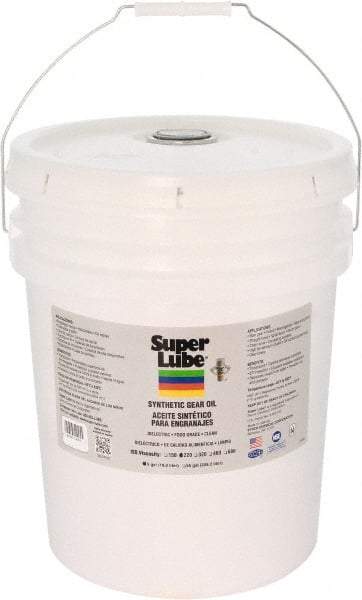 Synco Chemical - 5 Gal Pail, Synthetic Gear Oil - -45°F to 450°F, ISO 220 - Exact Tool & Supply