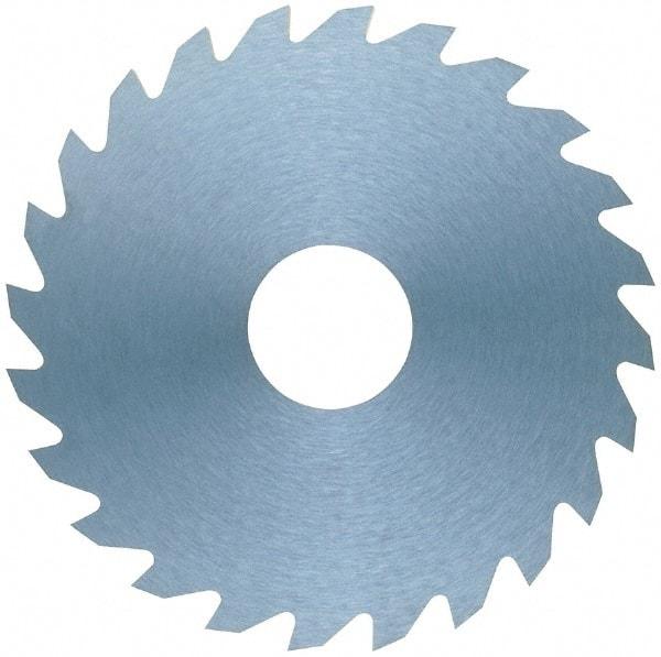 RobbJack - 1-1/2" Diam x 0.0937" Blade Thickness x 1/2" Arbor Hole Diam, 16 Tooth Slitting and Slotting Saw - Arbor Connection, Right Hand, Uncoated, Solid Carbide, Concave Ground - Exact Tool & Supply