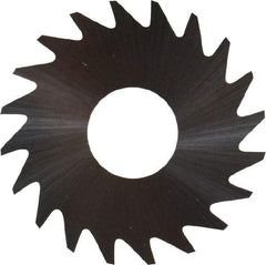 RobbJack - 3/4" Diam x 0.006" Blade Thickness x 1/4" Arbor Hole Diam, 20 Tooth Slitting and Slotting Saw - Arbor Connection, Right Hand, Uncoated, Solid Carbide, Concave Ground - Exact Tool & Supply