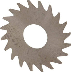 RobbJack - 3/4" Diam x 0.008" Blade Thickness x 1/4" Arbor Hole Diam, 20 Tooth Slitting and Slotting Saw - Arbor Connection, Right Hand, Uncoated, Solid Carbide, Concave Ground - Exact Tool & Supply