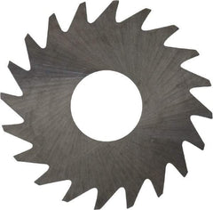 RobbJack - 3/4" Diam x 0.01" Blade Thickness x 1/4" Arbor Hole Diam, 20 Tooth Slitting and Slotting Saw - Arbor Connection, Right Hand, Uncoated, Solid Carbide, Concave Ground - Exact Tool & Supply