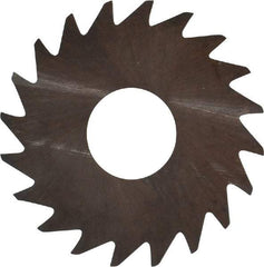 RobbJack - 3/4" Diam x 0.0156" Blade Thickness x 1/4" Arbor Hole Diam, 20 Tooth Slitting and Slotting Saw - Arbor Connection, Right Hand, Uncoated, Solid Carbide, Concave Ground - Exact Tool & Supply