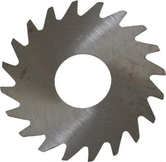 RobbJack - 3/4" Diam x 0.018" Blade Thickness x 1/4" Arbor Hole Diam, 20 Tooth Slitting and Slotting Saw - Arbor Connection, Right Hand, Uncoated, Solid Carbide, Concave Ground - Exact Tool & Supply