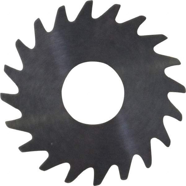 RobbJack - 3/4" Diam x 0.028" Blade Thickness x 1/4" Arbor Hole Diam, 20 Tooth Slitting and Slotting Saw - Arbor Connection, Right Hand, Uncoated, Solid Carbide, Concave Ground - Exact Tool & Supply