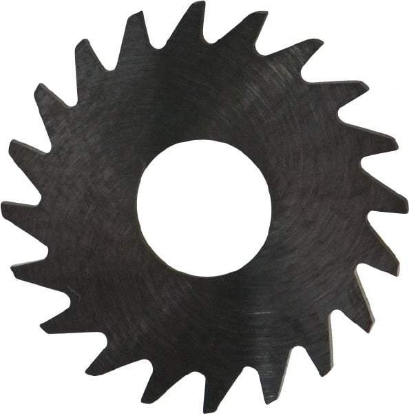 RobbJack - 3/4" Diam x 0.0312" Blade Thickness x 1/4" Arbor Hole Diam, 20 Tooth Slitting and Slotting Saw - Arbor Connection, Right Hand, Uncoated, Solid Carbide, Concave Ground - Exact Tool & Supply
